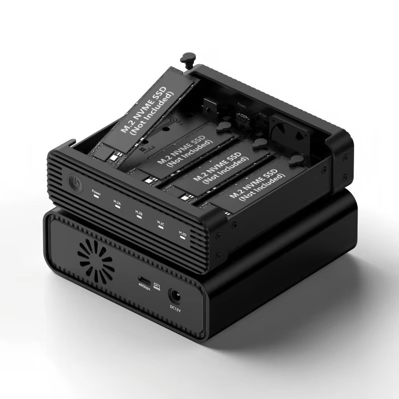 Aluminum M2 4-Bay USB4 Externa - M.2 Ssd review and price