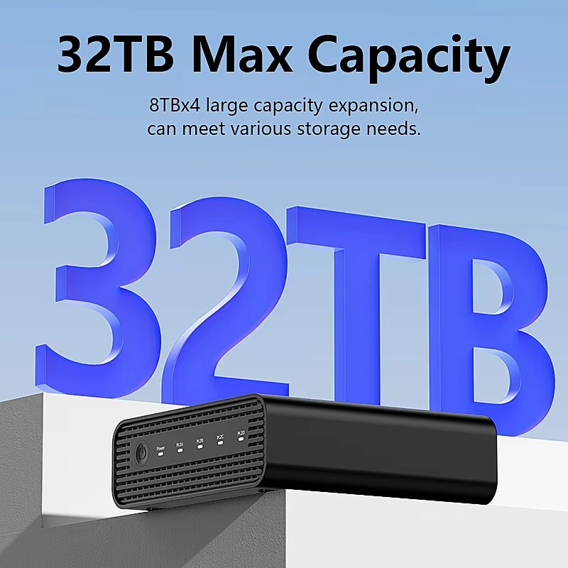Aluminum M2 4-Bay USB4 Externa - M.2 Ssd review and price