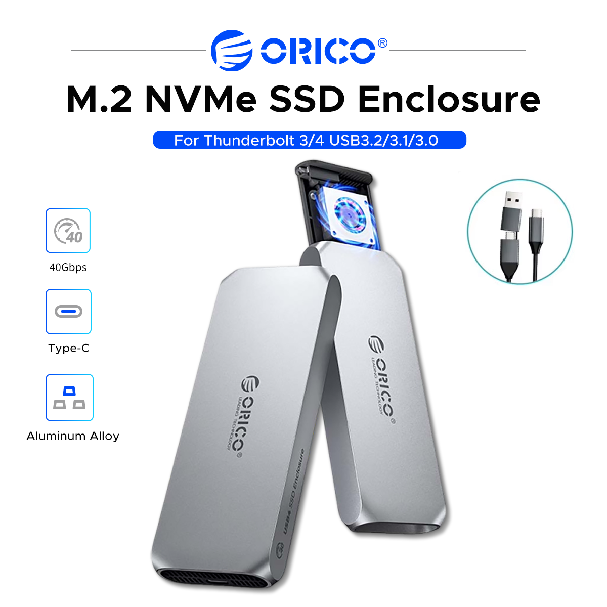 ORICO USB4 M.2 NVMe SSD Enclos - Usb4 40Gbps External Ssd 8Tb review and price