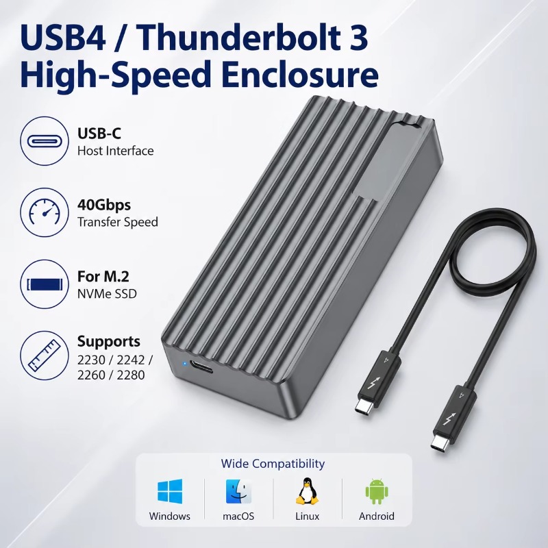 TBT3/USB4 M.2 NVMe SSD Enclosu - External Ssd review and price