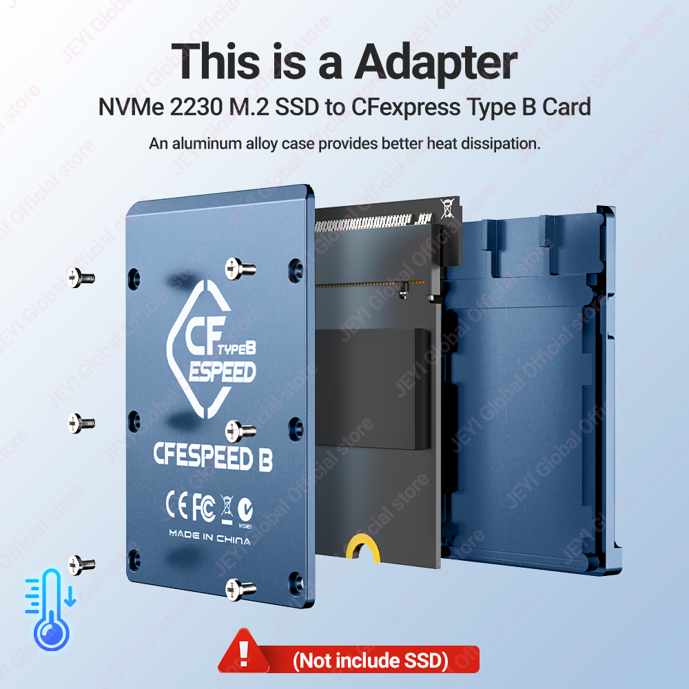 JEYI CF-Express Type-B to M.2  - Memory Card Ssd review and price